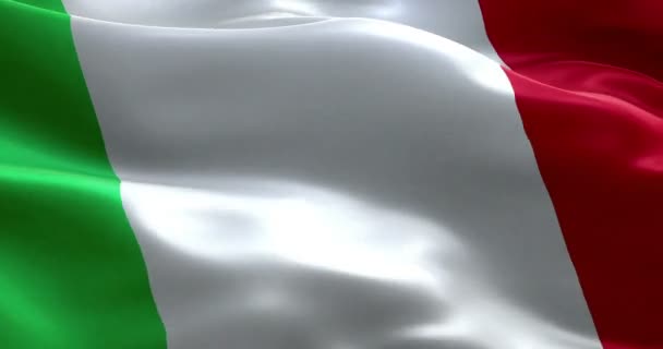 agitant drapeau de tissu de l'Italie 