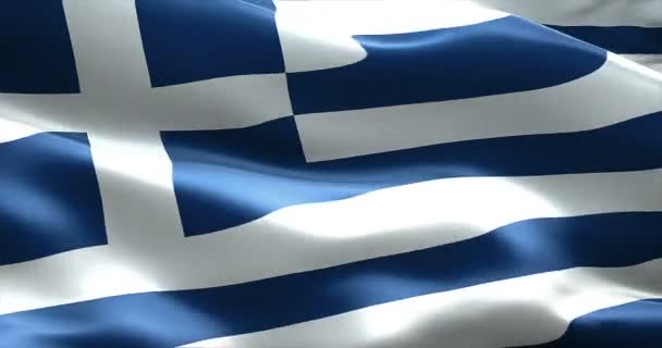 Textur der griechischen Flagge — Stockvideo