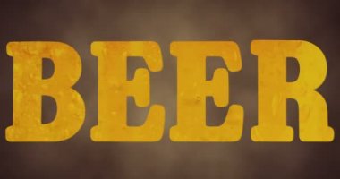 bira ile yüksek çözünürlükte metin kelime bira şekli ile dolu 