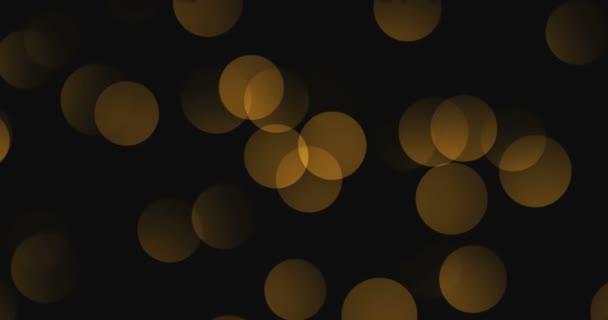Natal berkilau emas berkilau ledakan partikel debu — Stok Video