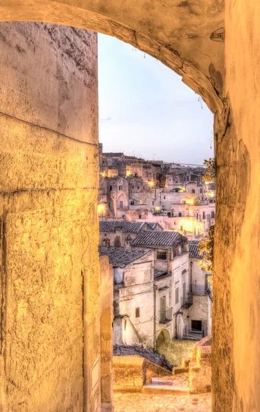 Ayrıntı görünümü, Matera, İtalya, Avrupa Kültür Başkenti 2019 — Stok fotoğraf