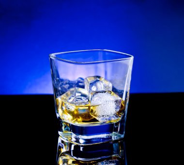 whiskey glass on light tint blue disco clipart