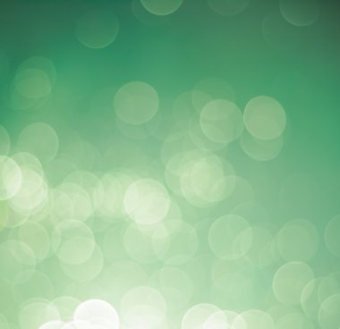 Yeşil bokeh açık renkli