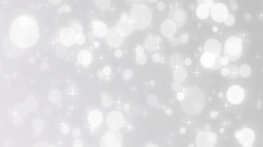 Noel Gümüş arka plan kar tatil düşen kar taneleri ile yıldız şenlikli