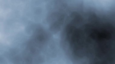 Dijital mükemmel sorunsuz döngü yavaş yavaş uzayda yüzer duman