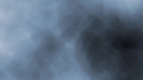 Boucle numérique parfaitement transparente de fumée flottant lentement dans l'espace 