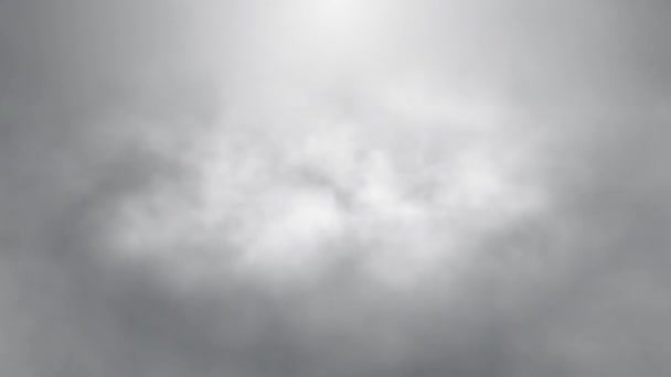 Vlucht over mist rook wolken animatie, naadloze loops klaar animatie — Stockvideo