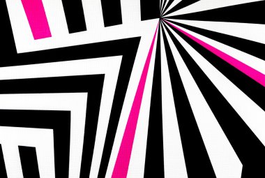 siyah ve beyaz soyut düzenli geometrik kumaş doku arka plan