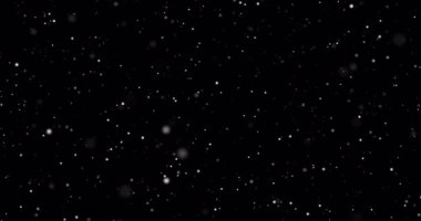 soyut kar tozu parçacıkları koyu arka plan döngüsü üzerinde hareket