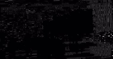 Siyah ve beyaz arka plan titreşimli, analog vintage televizyon sinyali ile kötü parazit, statik ses arkaplanı, üst üste