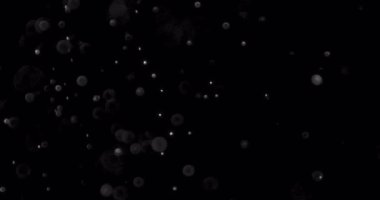 sabun köpükleri siyah ekran arka planda patlar, konsept