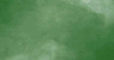 duman uzayda yüzüyor kroma tuşuna karşı yeşil ekran