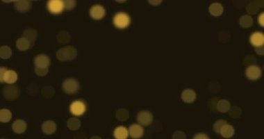 Noel altın ışıltılı arka plan Bokeh ile yüzüyor, altın bayram mutlu yıllar