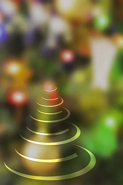 Abstrakte Weihnachtsbaum Hintergrund — Stockfoto