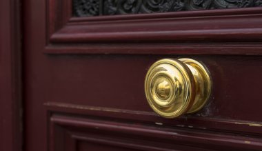 Shiny Brass Doorknob clipart
