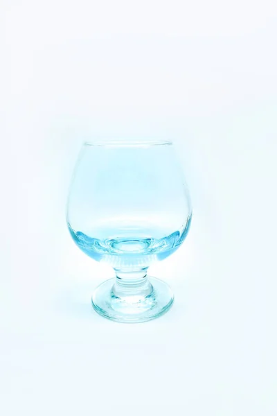 Bebida Alcoólica Azul Decantador Cocktail Com Gin Azul Fundo Branco — Fotografia de Stock