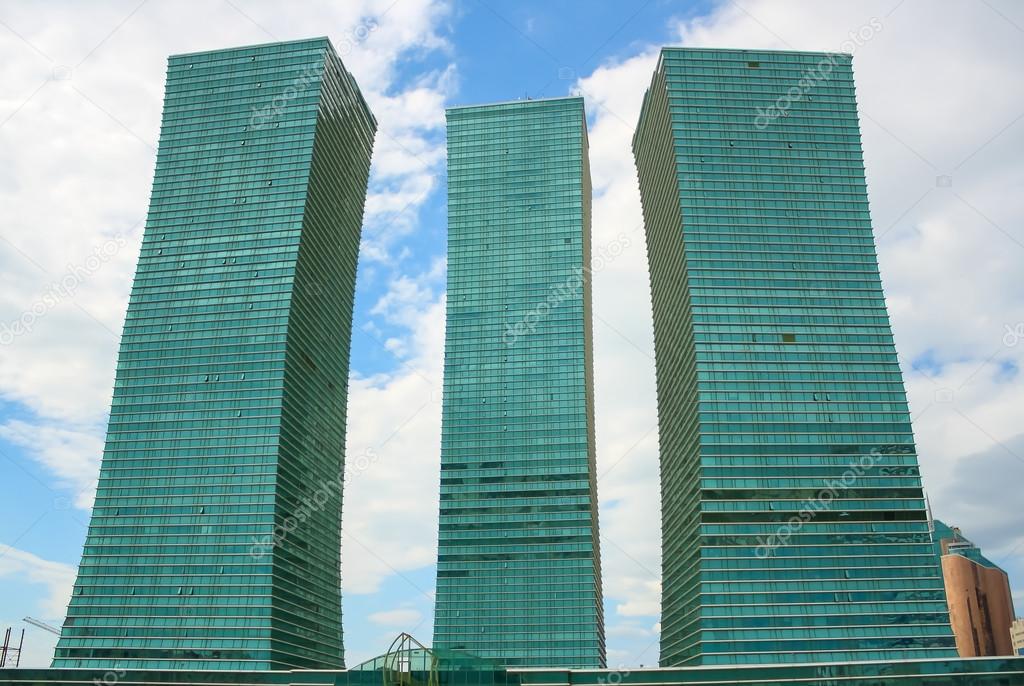 Green skyscrapers in Kazakhstan, Astana