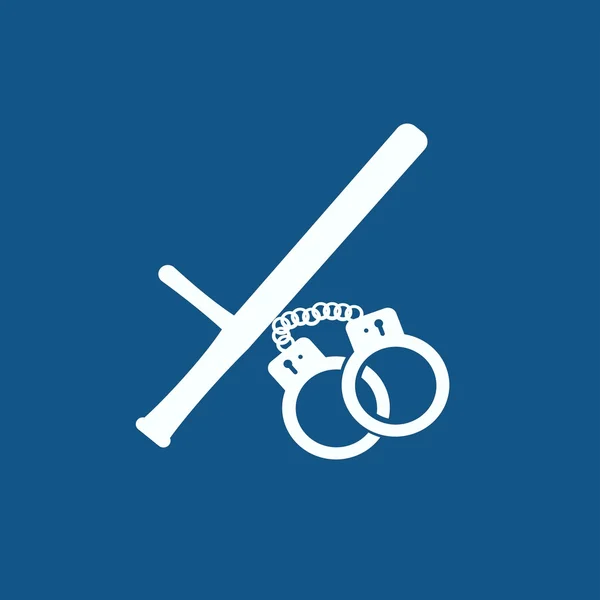 Moderne politie pictogram. — Stockvector