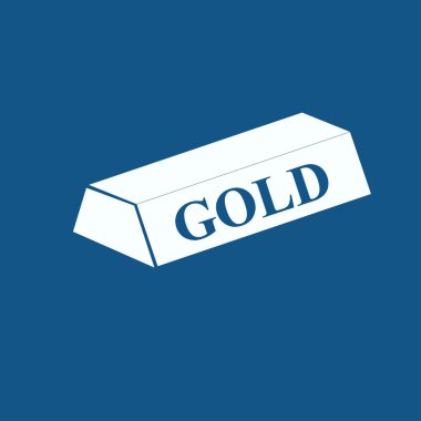 altın külçeleri izole 