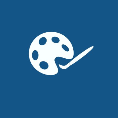 Palet ve fırça simgesini