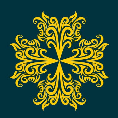 çiçek süsleme tasarım öğesi