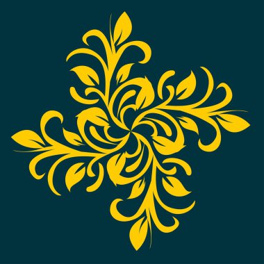 çiçek süsleme tasarım öğesi