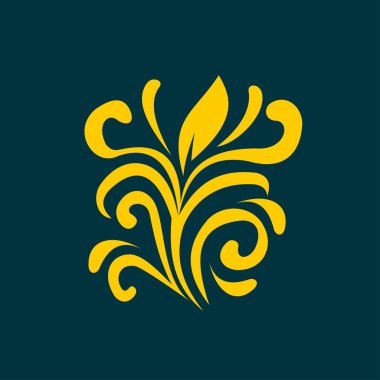 çiçek süsleme tasarım öğesi