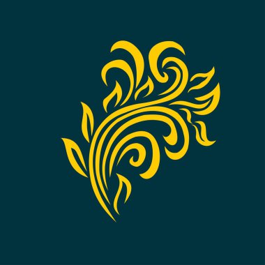 çiçek süsleme tasarım öğesi