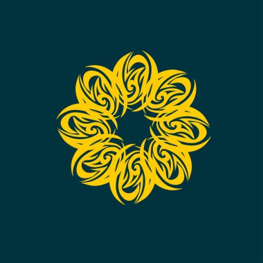 çiçek süsleme tasarım öğesi