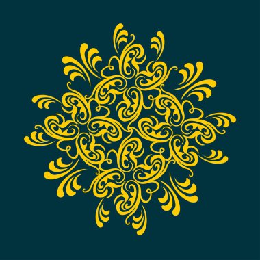 çiçek süsleme tasarım öğesi