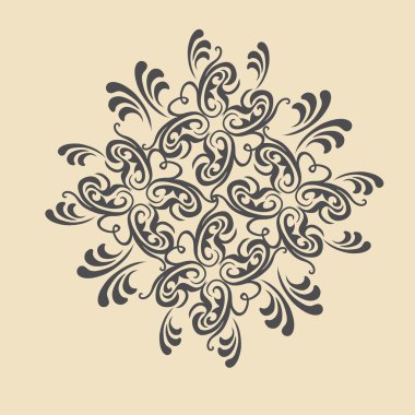çiçek süsleme tasarım öğesi