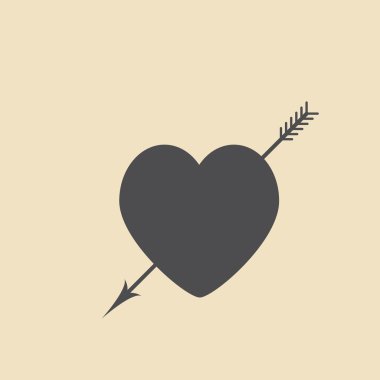 Kalpleri ile ok simgesi