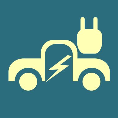 elektrikli araba simgesi