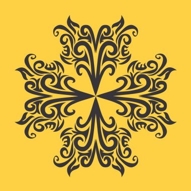 çiçek süsleme tasarım öğesi