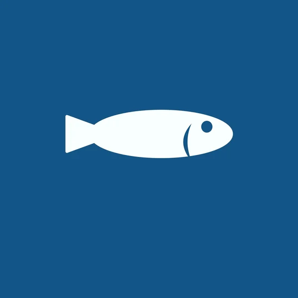 Icono de pescado, marisco — Vector de stock