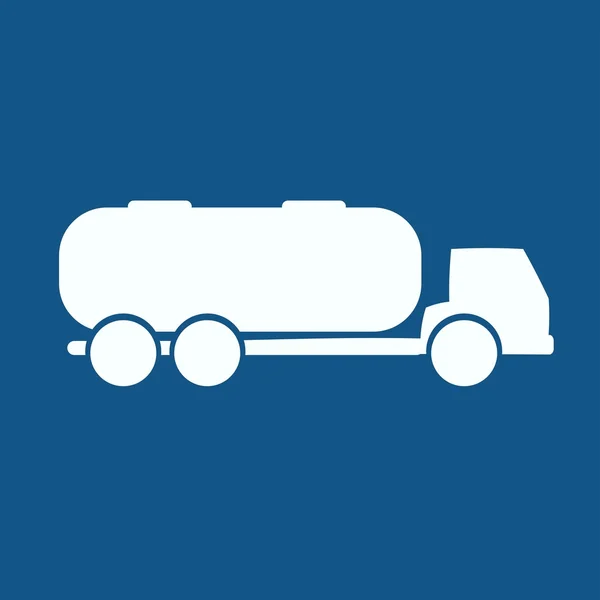 Tank kamyon simgesi — Stok Vektör