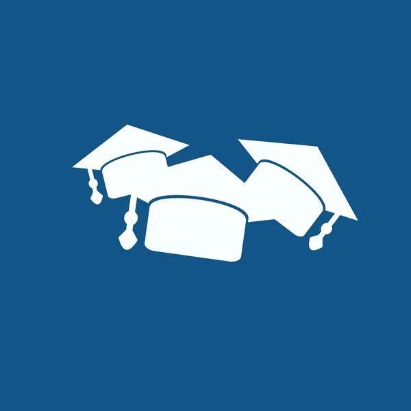 Graduation caps icon — Stock Vector