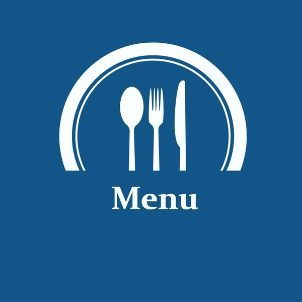 Restaurant menu retro icon — Stock Vector