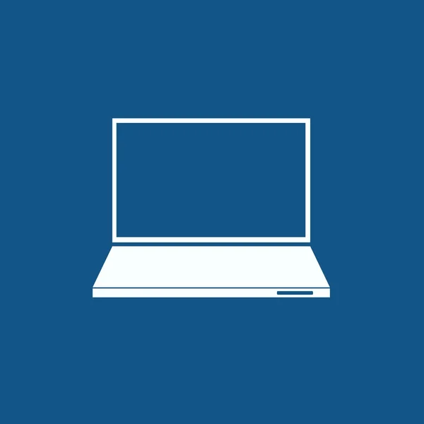 Laptop pictogram illustratie — Stockvector