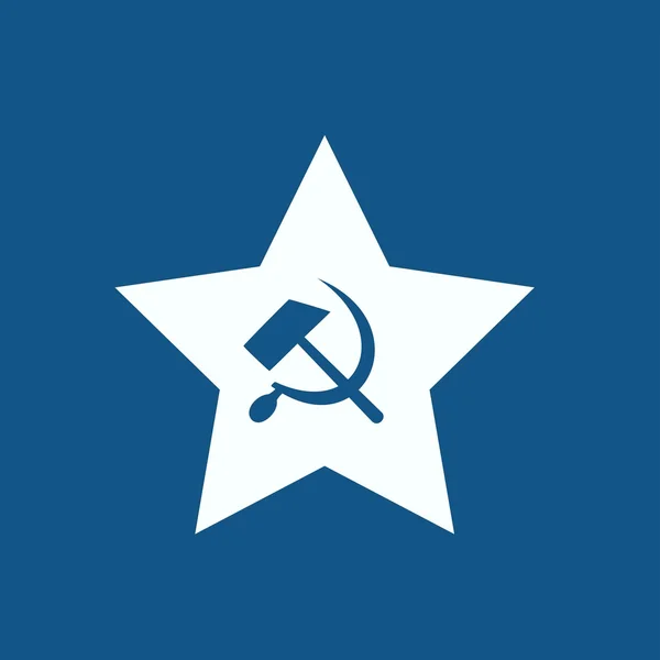 Communistische sterpictogram — Stockvector