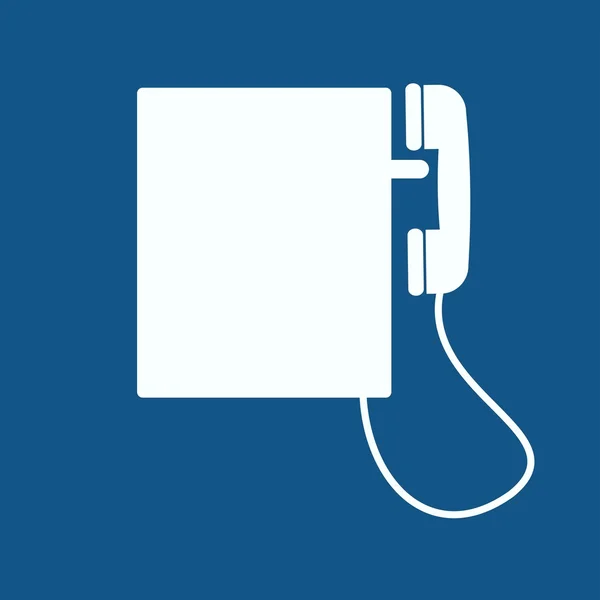 Telefoonpictogram geïsoleerd — Stockvector