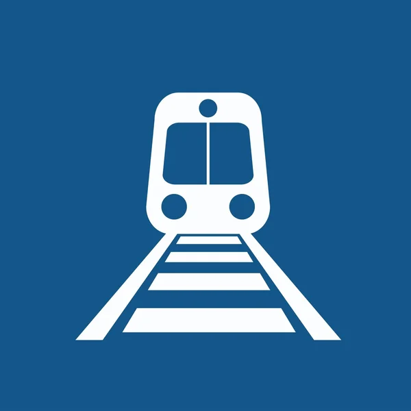 Icona del trasporto ferroviario — Vettoriale Stock