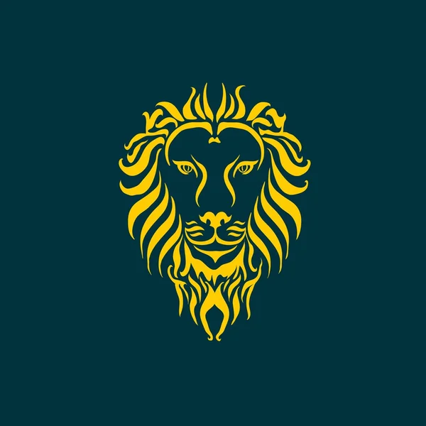 Ícone da cabeça do leão — Vetor de Stock