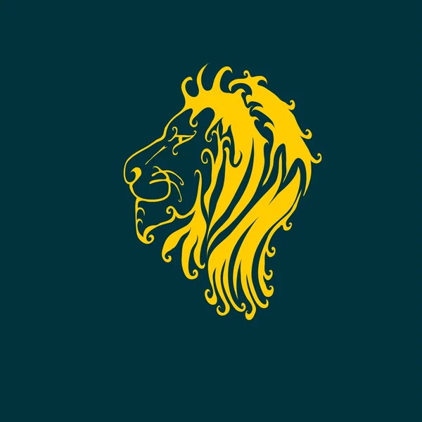 Ícone da cabeça do leão — Vetor de Stock