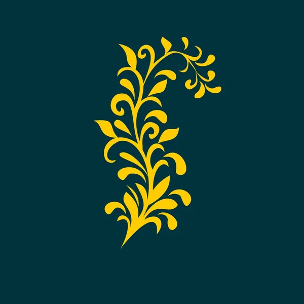 Элемент цветочного орнамента — стоковый вектор
