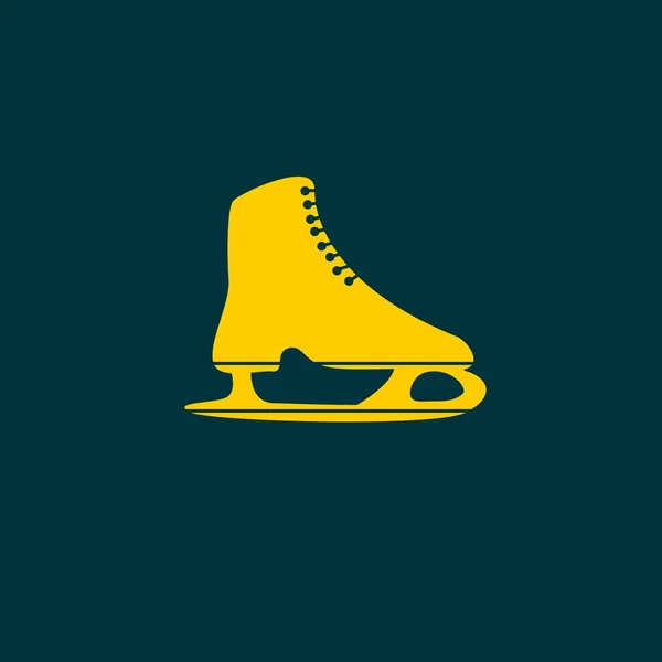 Skate boot ikonen. — Stock vektor