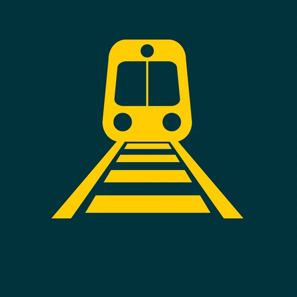 Vonat közlekedés ikon — Stock Vector