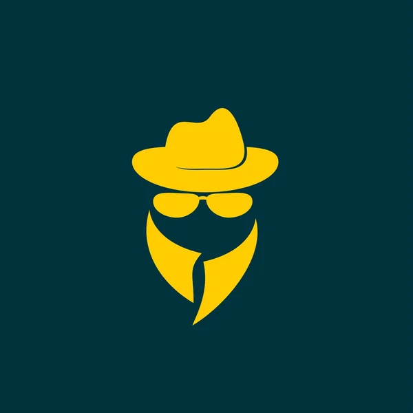 Secret service agent icon — Stock Vector