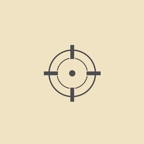Cíle, cílovou ikonu — Stockový vektor