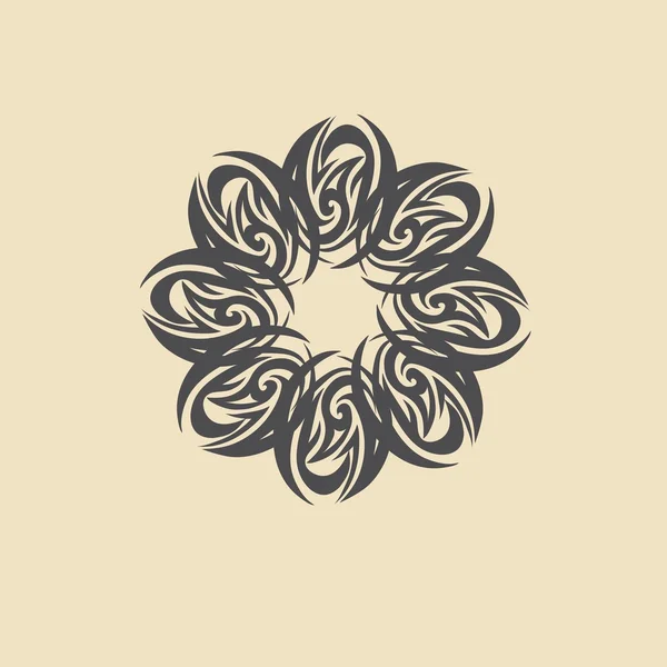 Ornement floral élément de conception — Image vectorielle